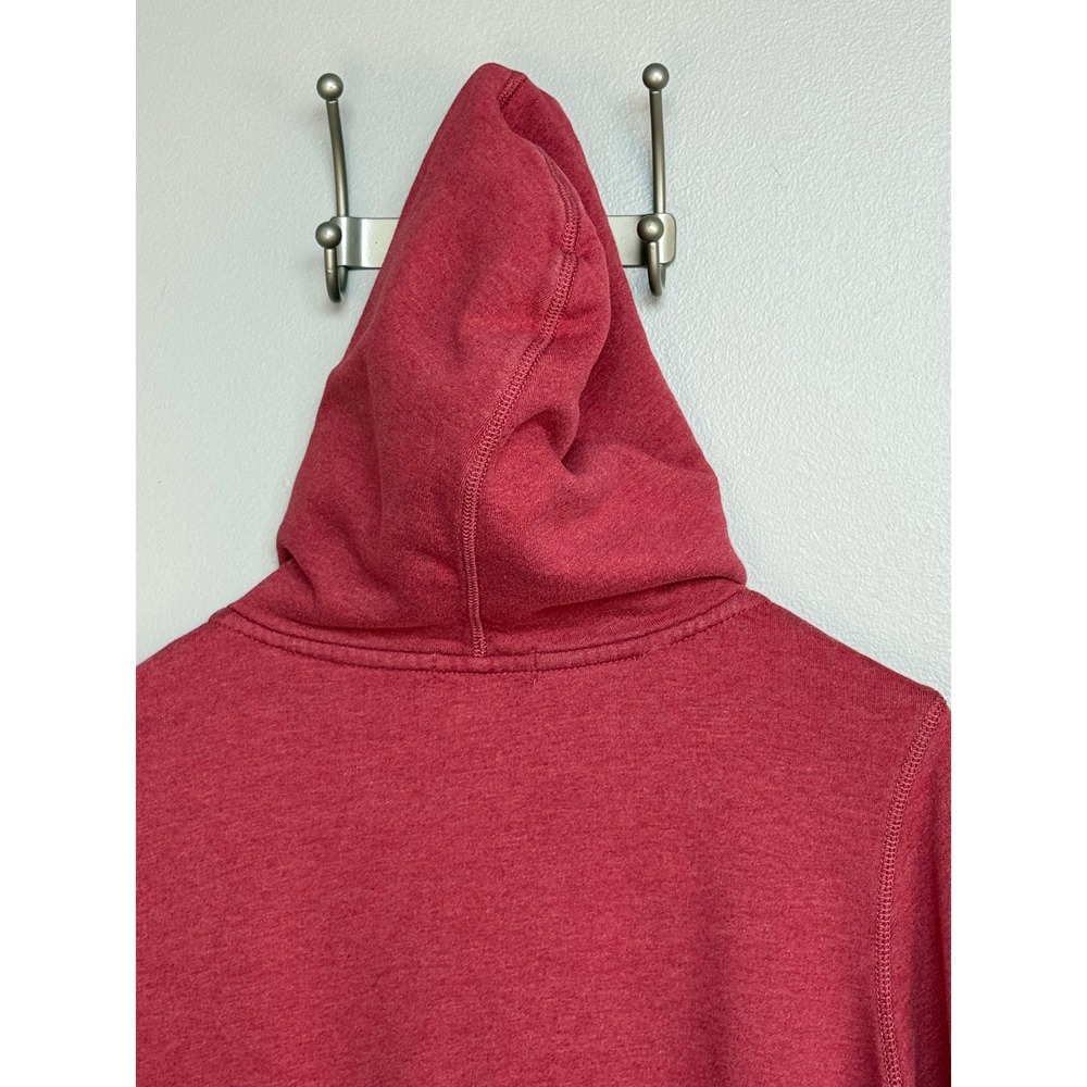 Polo Jeans Co Ralph Lauren Zip Hoodie Mens XL Red Cotton Blend Distressed Logo - Picture 4 of 10